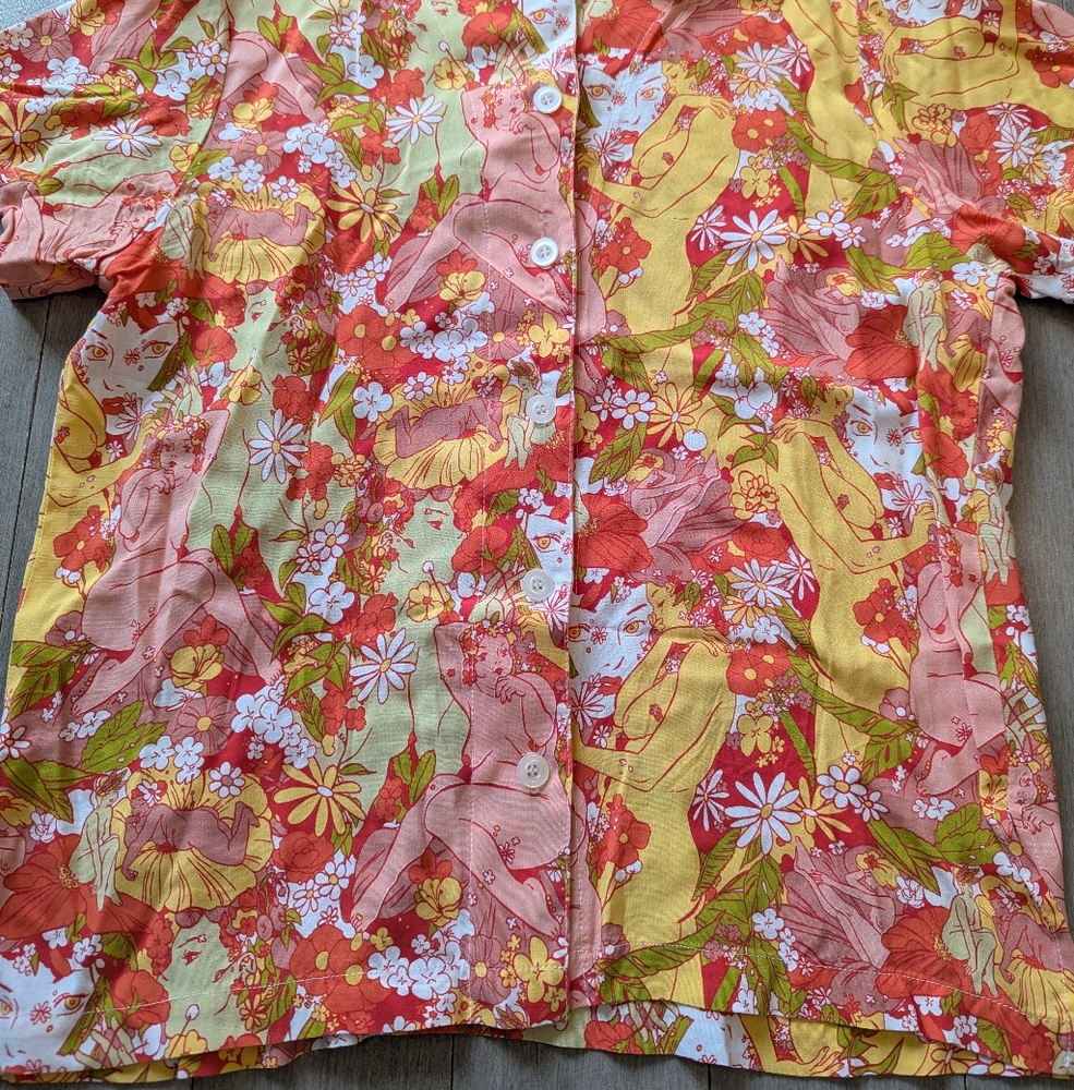 Big Bud Press Pantry Button-up Shirt Spring Rapture Size XS - Picture 7 of 11